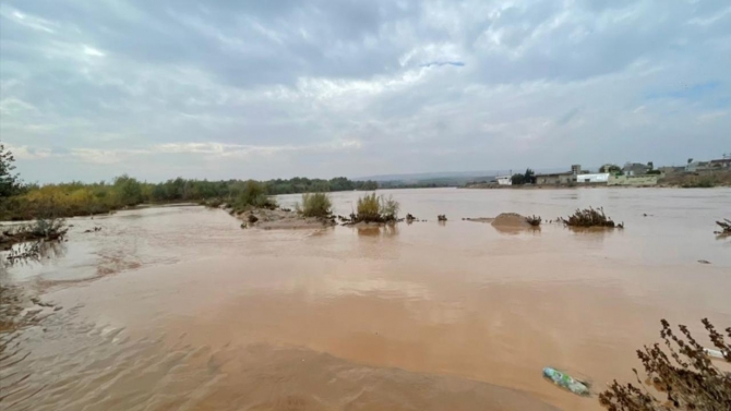 Kerkük'teki yağışlar Aşağı Zap Nehri'nin su seviyesini yükseltti